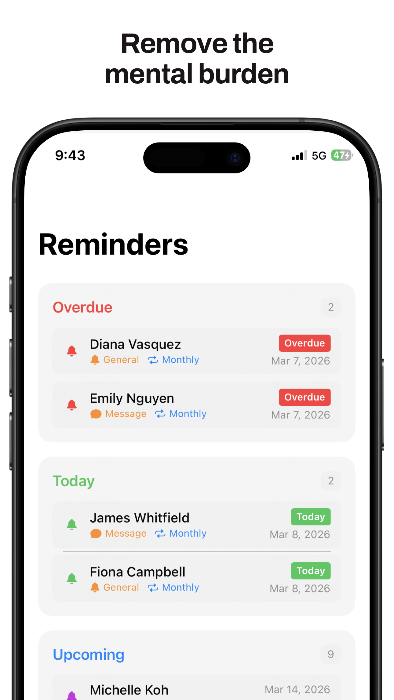 Reminders on iOS